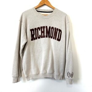 Richmond University Sweatshirt New York Popular Oatmeal Crewneck M Preppy Cozy